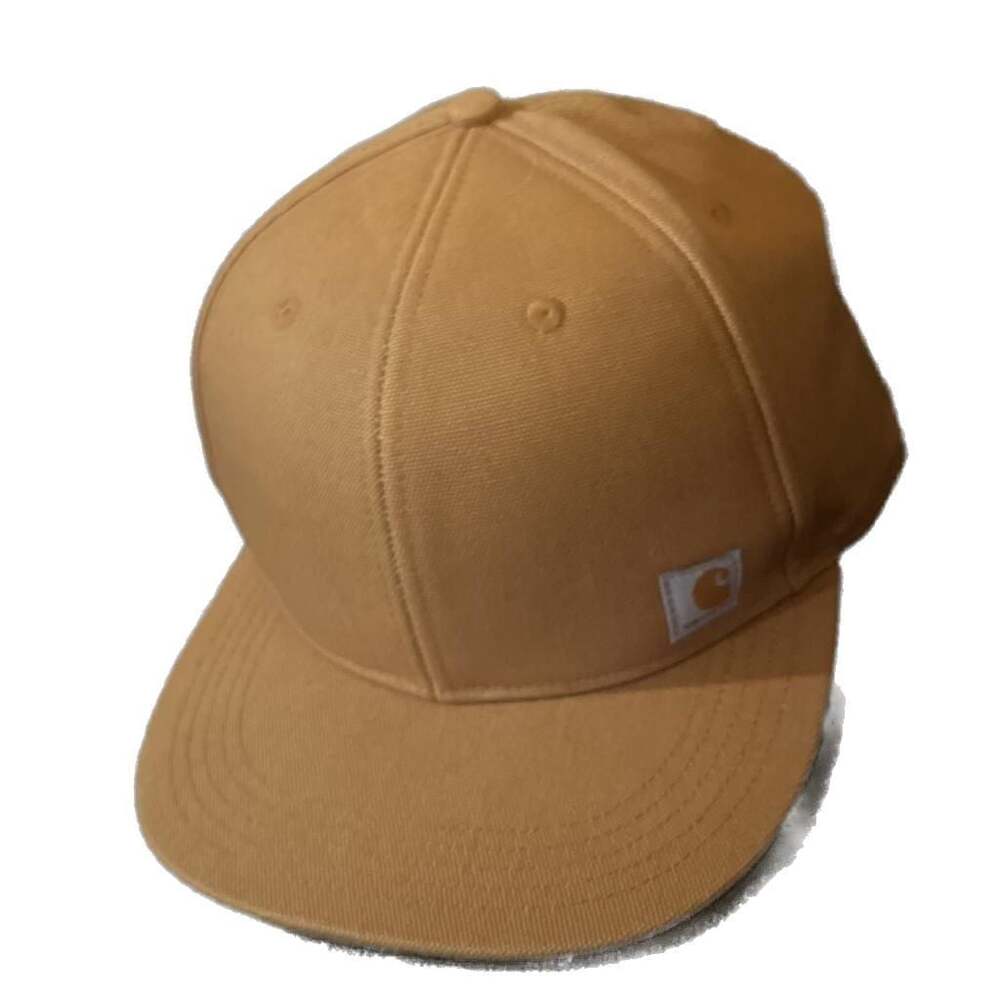 Carhartt Firm Duck Flat Brim Adjustable Snapback Cap Hat Brown